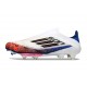 Adidas F50 Elite Laceless X Son FG Blanco Negro Rojo Vivo