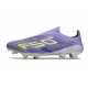 Botas de Futbol adidas F50+ Laceless FG Violeta Tone Limón Lúcido Morado Rush