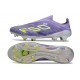 Botas de Futbol adidas F50+ Laceless FG Violeta Tone Limón Lúcido Morado Rush