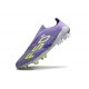 Botas de Futbol adidas F50+ Laceless FG Violeta Tone Limón Lúcido Morado Rush