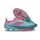 Botas de Futbol adidas F50+ Laceless FG Flash Agua Rosa Lúcido Lucid Cyan