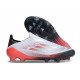 Botas adidas F50 Elite Laceless FG Blanco Negro Rojo