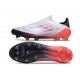 Botas adidas F50 Elite Laceless FG Blanco Negro Rojo
