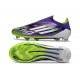 Botas adidas F50 Elite Laceless FG Morado Unity Blanco Amarillo Solar 