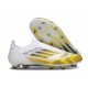 Botas adidas F50 Elite Laceless FG Blanco Amarillo