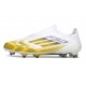 Botas adidas F50 Elite Laceless FG Blanco Amarillo