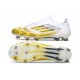 Botas adidas F50 Elite Laceless FG Blanco Amarillo