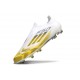 Botas adidas F50 Elite Laceless FG Blanco Amarillo