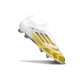 Botas adidas F50 Elite Laceless FG Blanco Amarillo