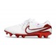 Botas Nike Tiempo Legend 10 Elite FG Blanco Carmesí Vivo