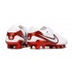 Botas Nike Tiempo Legend 10 Elite FG Blanco Carmesí Vivo