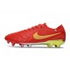 Botas Nike Tiempo Legend 10 Elite FG Rojo Dorado