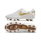 Botas Nike Tiempo Legend 10 Elite FG Ronaldo Blanco Dorado