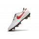 Botas Nike Tiempo Legend 10 Elite FG Ronaldo Blanco Rojo