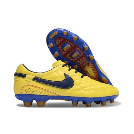 Botas Nike Tiempo Legend 10 Elite FG Amarillo Negro