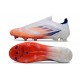 Zapatillas de Fútbol adidas F50 Elite LL FG Ftwr Blanco Rojo Azul Lúcido