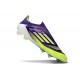 Zapatillas de Fútbol adidas F50 Elite LL FG Morado Rush Ftwr Blanco Limón Lúcido