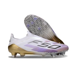Zapatillas de Fútbol adidas F50 Elite LL FG Blanco Negro Violeta