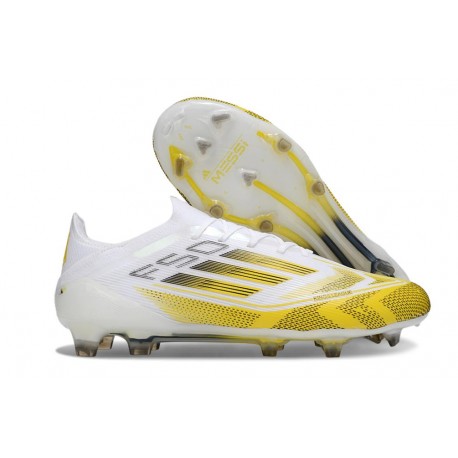 Zapatillas adidas F50 Elite FG Blanco Amarillo