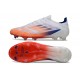 Zapatillas adidas F50 Elite FG Ftwr Blanco Rojo Azul Lúcido