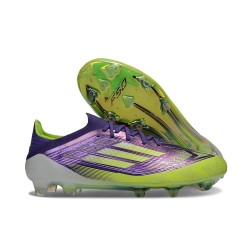 Zapatillas adidas F50 Elite FG Morado Rush Ftwr Blanco Limón Lúcido