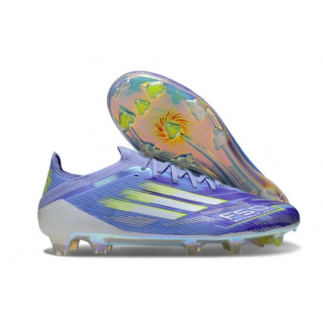 Zapatillas adidas F50 Elite FG Violeta Tone Limón Lúcido Morado Rush
