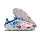 Zapatillas adidas F50 Elite FG Blanco Rosa Azul