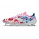 Zapatillas adidas F50 Elite FG Blanco Rosa Azul