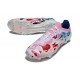 Zapatillas adidas F50 Elite FG Blanco Rosa Azul