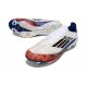 Adidas F50 Elite Laceless X Son FG Blanco Negro Rojo Vivo
