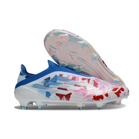 Zapatillas de Fútbol adidas F50 Elite LL FG Blanco Rosa Azul