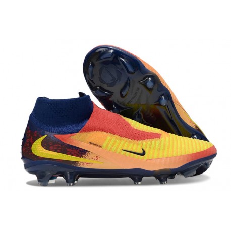 Nike Phantom 6 Elite DF FG X Haaland Láser Naranja Lemon Venom Azul Vacío