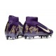 Nike Zoom Mercurial Superfly X Elite SG-Pro X MBAPPE Grand Morado Marfil claro