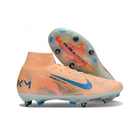 Nike Zoom Mercurial Superfly X Elite SG-Pro KM Naranja Azul