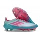 Zapatillas de Fútbol Adidas F50 Elite SG Flash Agua Rosa Lúcido Lucid Cyan