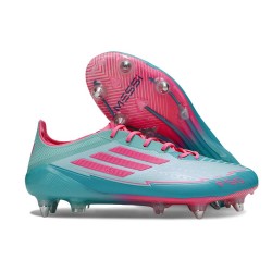 Zapatillas de Fútbol Adidas F50 Elite SG Flash Agua Rosa Lúcido Lucid Cyan