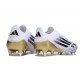 Botas de Fútbol Adidas F50 Elite LL SG Blanco Negro Met Dorado