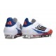 Botas de Fútbol Adidas F50 Elite LL SG Blanco Negro Azul Rojo