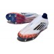 Botas de Fútbol Adidas F50 Elite LL SG Blanco Negro Azul Rojo