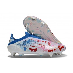 Botas de Fútbol Adidas F50 Elite LL SG Blanco Rojo Azul