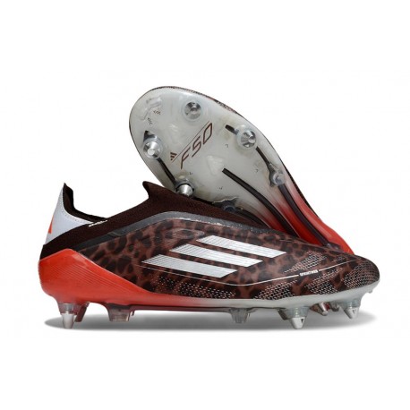 Botas de Fútbol Adidas F50 Elite LL SG Marrón Blanco