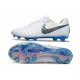 Botas Nike Tiempo Legend 10 Elite FG Blanco Azul Gris