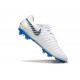 Botas Nike Tiempo Legend 10 Elite FG Blanco Azul Gris