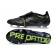 Adidas Predator Elite 25 Fold-Over Tongue Fg Negro Carbón Limón Lúcido