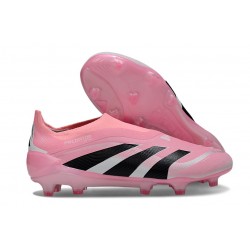 Botas adidas Predator Elite 25 Sin Cordone FG Rosa Negro