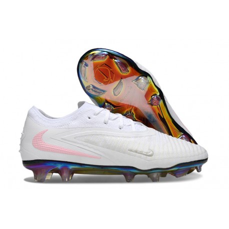 Tacos Nike Phantom 6 Elite Low FG Blanco Rosa