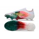 Botas de Futbol adidas F50 Elite Sin Cordones FG Blanco Verde Rosa Dorado