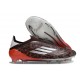 Botas de Futbol adidas F50 Elite Sin Cordones FG Marrón Plateado Rojo