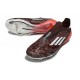 Botas de Futbol adidas F50 Elite Sin Cordones FG Marrón Plateado Rojo