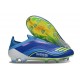 adidas F50 Elite Sin Cordones FG X MESSI Azul Royal Amarillo Solar Semi Azul Burst